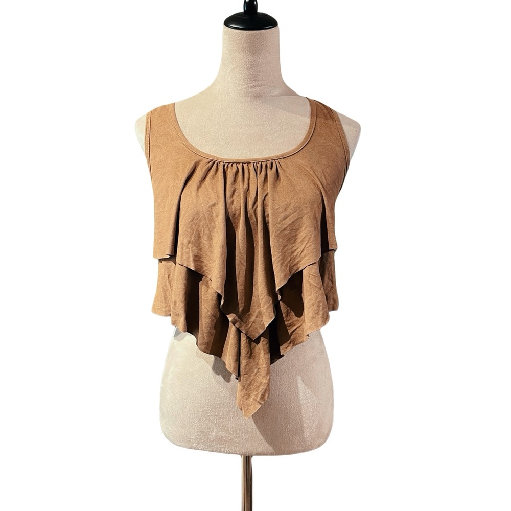 Western Vegan Suede Top